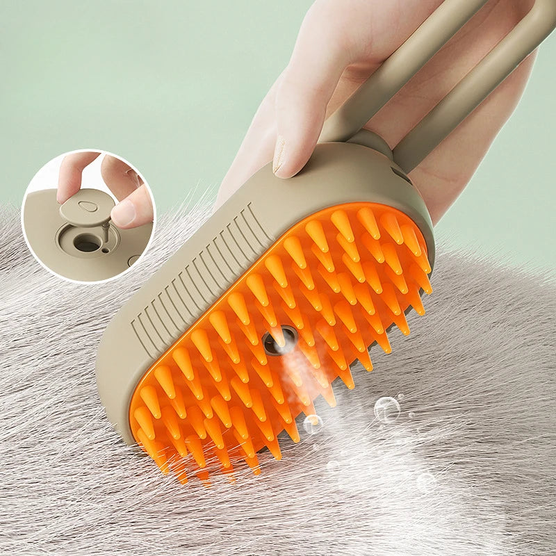 Escova Removedora De Pelos Á Vapor 3 Em 1