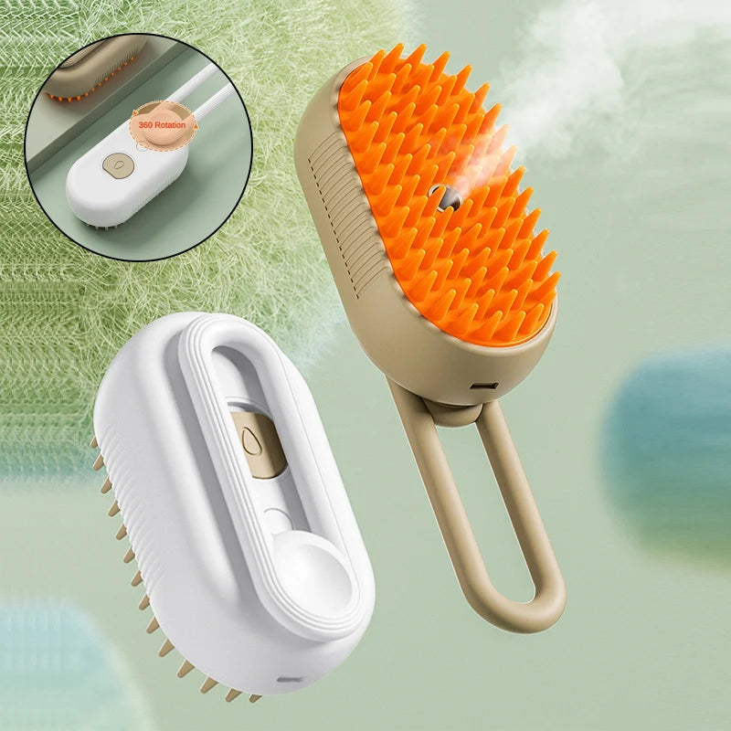 Escova Removedora De Pelos Á Vapor 3 Em 1