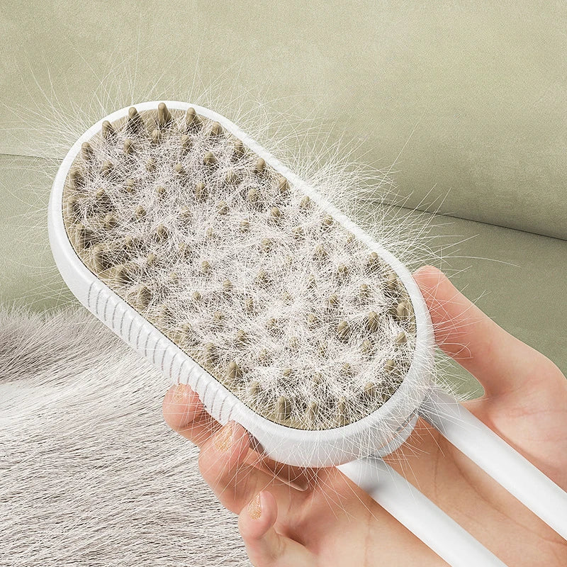 Escova Removedora De Pelos Á Vapor 3 Em 1